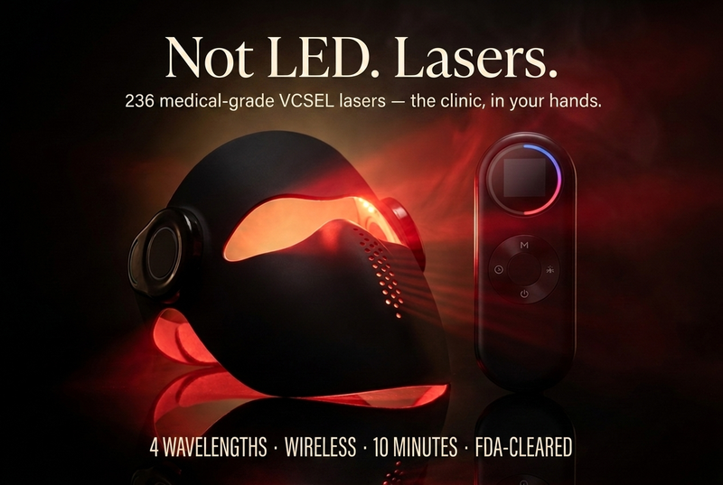 Velove LaserPro 4 — Not LED, lasers. 236 medical-grade VCSEL lasers
