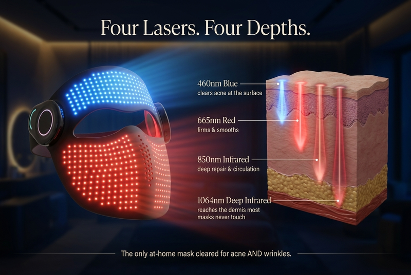 Velove LaserPro 4 — four clinical wavelengths reaching four skin depths